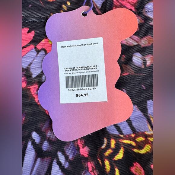 Yitty Mesh Me Smoothing High Waist Short Butterfly Wings Print Womens Medium - Picture 5 of 11